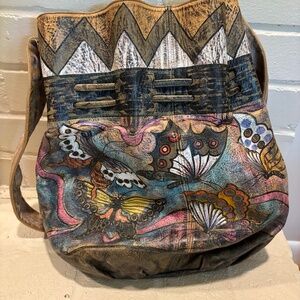Jane Yoo Vintage Leather Bucket Bag